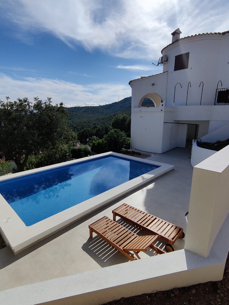 Villa and pool